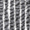Fliegenvorhang Grau, Schwarz und Weiß 56x200 cm Chenille