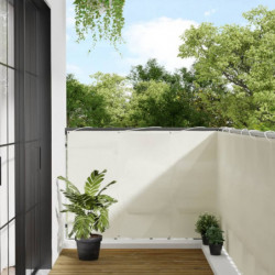 Balkon-Sichtschutz Creme 120x700 cm 100 % Polyester-Oxford