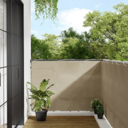 Balkon-Sichtschutz Beige 120x700 cm 100 % Polyester-Oxford