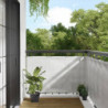 Balkon-Sichtschutz Hellgrau 90x800 cm 100 % Polyester-Oxford