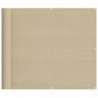 Balkon-Sichtschutz Beige 90x800 cm 100 % Polyester-Oxford