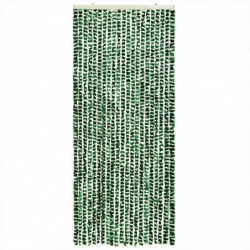 Fliegenvorhang Grün und Weiß 56x200 cm Chenille