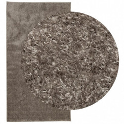 Teppich ISTAN Hochflor Glänzend Grau 80x150 cm