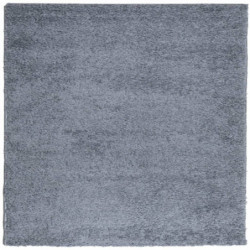 Teppich Shaggy Hochflor Modern Blau 120x120 cm