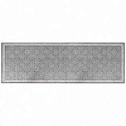 Outdoor-Teppich Grau und Weiß 80x250 cm Beidseitig Nutzbar