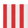 Markisenbespannung Rot und Weiß Gestreift 3x2,5 m
