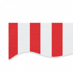 Markisenbespannung Rot und Weiß Gestreift 3x2,5 m
