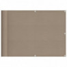 Balkon-Sichtschutz Taupe 75x1000 cm 100 % Polyester-Oxford