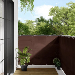 Balkon-Sichtschutz Braun 120x800 cm 100 % Polyester-Oxford