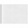 Balkon-Sichtschutz Weiß 75x1000 cm 100 % Polyester-Oxford