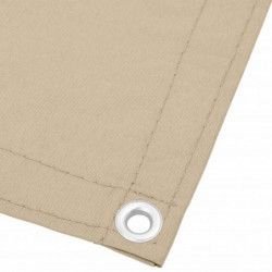 Balkon-Sichtschutz Beige 90x1000 cm 100 % Polyester-Oxford