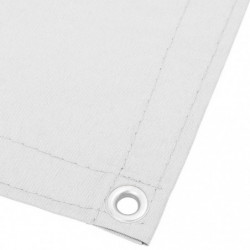 Balkon-Sichtschutz Weiß 90x1000 cm 100 % Polyester-Oxford