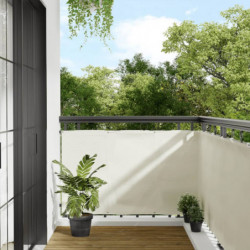 Balkon-Sichtschutz Creme 90x1000 cm 100 % Polyester-Oxford