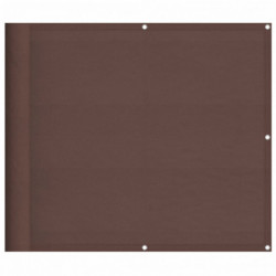 Balkon-Sichtschutz Braun 90x1000 cm 100 % Polyester-Oxford
