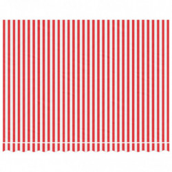 Markisenbespannung Rot und Weiß Gestreift 3,5x2,5 m