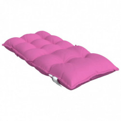 Niedriglehner-Auflagen 2 Stk. Rosa Oxford-Gewebe