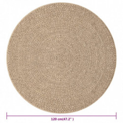 Teppich 120 cm Jute-Optik Innen und Außen