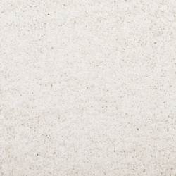 Teppich Shaggy Hochflor Modern Creme 80x250 cm
