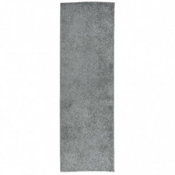 Teppich Shaggy Hochflor Modern Grün 80x250 cm