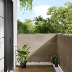 Balkon-Sichtschutz Taupe 120x1000 cm 100 % Polyester-Oxford