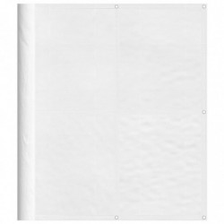 Balkon-Sichtschutz Weiß 120x1000 cm 100 % Polyester-Oxford