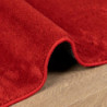 Teppich OVIEDO Kurzflor Rot 80x250 cm