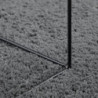 Teppich OVIEDO Kurzflor Anthrazit 80x250 cm