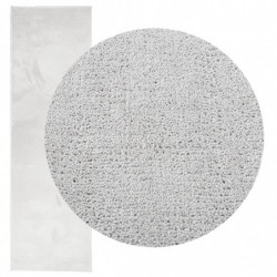 Teppich OVIEDO Kurzflor Grau 80x250 cm