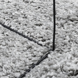Shaggy-Teppich PAMPLONA Hochflor Modern Grau 120x170 cm