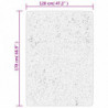 Shaggy-Teppich PAMPLONA Hochflor Modern Grau 120x170 cm