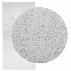 Teppich OVIEDO Kurzflor Grau 100x200 cm