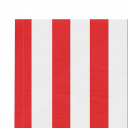 Markisenbespannung Rot und Weiß Gestreift 4x3 m