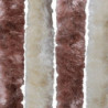 Fliegenvorhang Beige und Hellbraun 100x200 cm Chenille