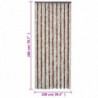 Fliegenvorhang Beige und Hellbraun 100x200 cm Chenille