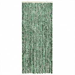 Fliegenvorhang Grün und Weiß 100x200 cm Chenille