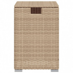 Propan-Tank-Verstecktisch Beige 40x40x60 cm Poly Rattan