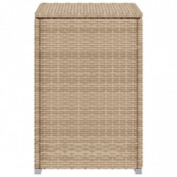 Propan-Tank-Verstecktisch Beige 40x40x60 cm Poly Rattan