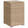 Propan-Tank-Verstecktisch Beige 40x40x60 cm Poly Rattan