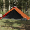Campingzelt 1 Person Grau Verdunkelungsstoff Wasserfest