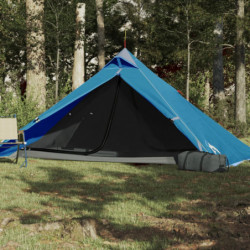 Campingzelt 1 Person Blau Verdunkelungsstoff Wasserfest