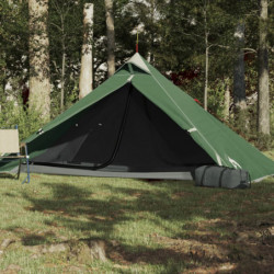 Campingzelt 1 Person Grün Verdunkelungsstoff Wasserfest