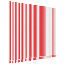 Markisenbespannung Rot und Weiß Gestreift 4x3,5 m