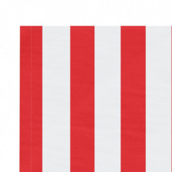 Markisenbespannung Rot und Weiß Gestreift 4,5x3 m