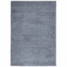 Teppich Shaggy Hochflor Modern Blau 140x200 cm