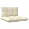 5-tlg. Garten-Lounge-Set Jacques mit Creme Kissen Kiefernholz