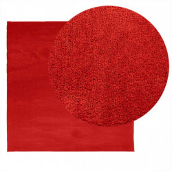 Teppich OVIEDO Kurzflor Rot 160x160 cm