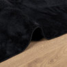 Teppich OVIEDO Kurzflor Schwarz 160x160 cm
