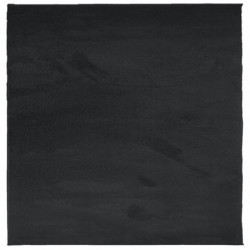 Teppich OVIEDO Kurzflor Schwarz 160x160 cm