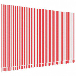Markisenbespannung Rot und Weiß Gestreift 5x3 m