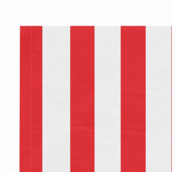 Markisenbespannung Rot und Weiß Gestreift 4,5x3,5 m